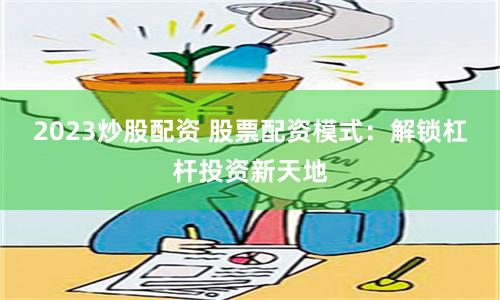 2023炒股配资 股票配资模式：解锁杠杆投资新天地
